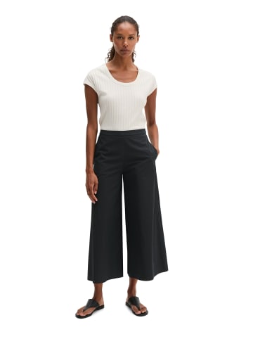 Marc O'Polo Pointelle-T-Shirt slim in White Cotton