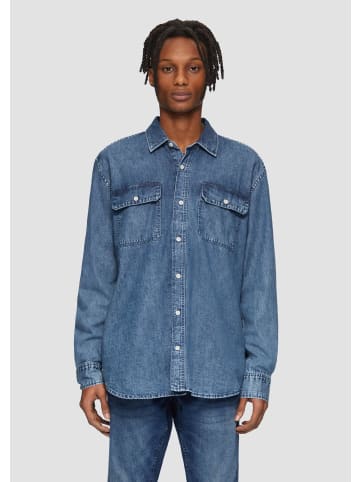 QS Hemd  in  55Y5_blau