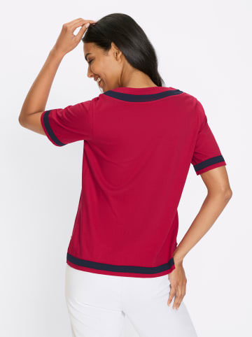 Sieh an! Kurzarmshirt in rot-marine
