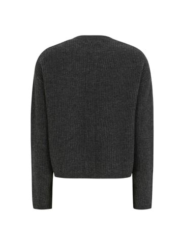 Soft Rebels Strickjacke SRWest in 659 Charcoal Melange