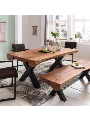 KADIMA DESIGN Esszimmertisch 200 x 100 x 77 cm Landhaus-Stil Voll-Holz,