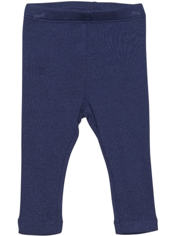 Minymo Kinder Leggings "Leggings Rib" in Blau