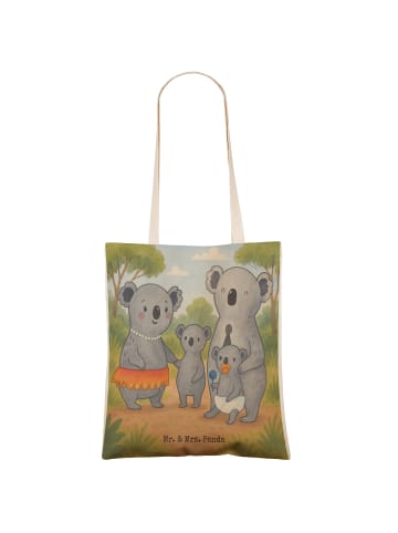 Mr. & Mrs. Panda shopping bag Koala Familie Design ohne Spruch in Weiß