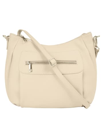 Samantha Look Umhängetasche echt Leder in beige