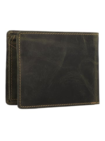 Greenburry Vintage Geldbörse Leder 12.5 cm in olive