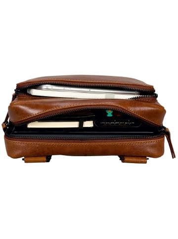 Leonhard Heyden Porto Umhängetasche Leder 22 cm braun