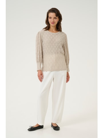 Kaffe Langarm-Bluse KAtio Regular fit in Feather Gray