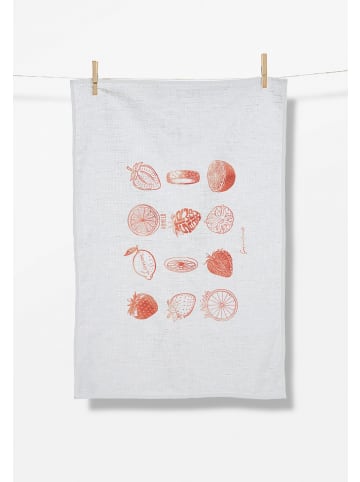 GreenBomb Geschirrtuch Bike Strawberry in Weiß