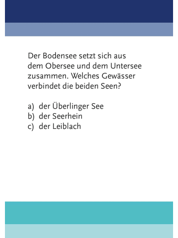 ars vivendi Das Bodensee-Quiz | 66 Fragen rund um den Bodensee