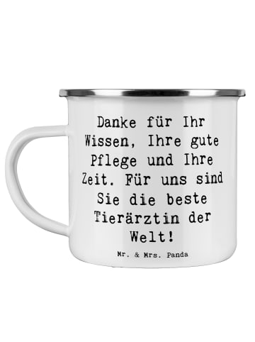 Mr. & Mrs. Panda Kaffeebecher Spruch Beste Tierärztin mit Spruch in Weiß