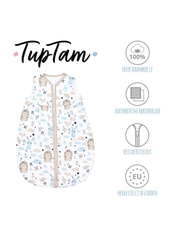 TupTam Baby Sommer Schlafsack Ärmellos Unwattiert in weiß Modell 6