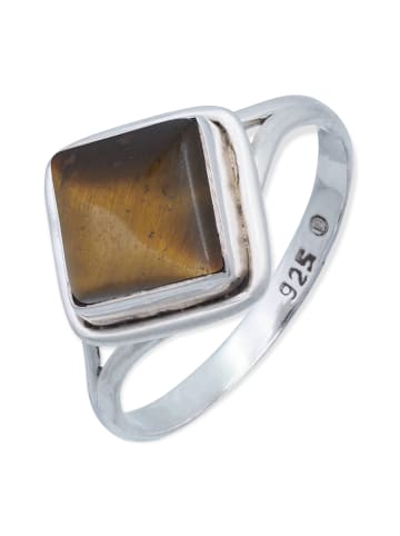 mantraroma 925er Silber - Ringe mit Tigerauge