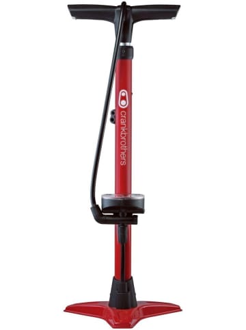 Crankbrothers Standpumpe GEM mit analogen Manometer in rot