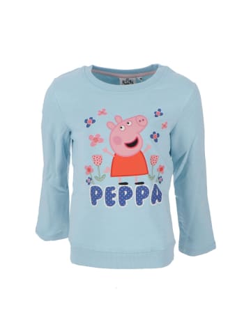 Peppa Pig Peppa Pig Sweatshirt mit lustigem Print Perfekt für kleine Fans in Blau