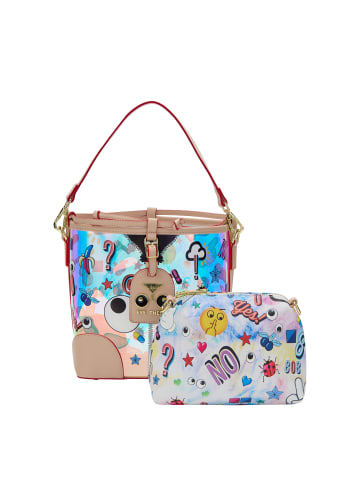 myMo Women 2-In-1 Tote Bag Set in White Khaki