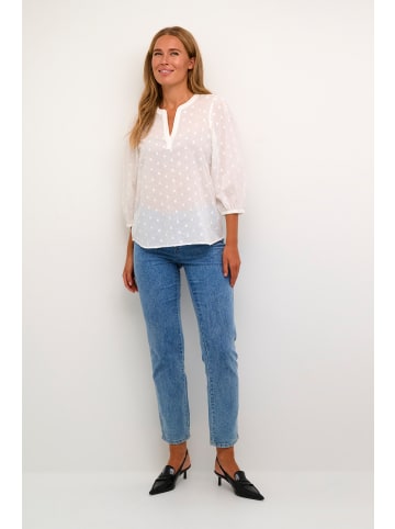 Kaffe Langarm-Bluse KAjollia Regular fit in Chalk