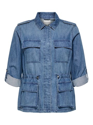 ONLY Carmakoma Jeansjacke in Medium Blue Denim