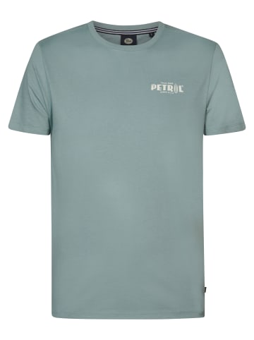 Petrol Industries T-Shirt mit Rückenaufdruck Suntide in Blau