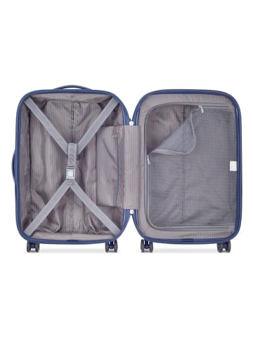 Delsey Caumartin 4-Doppelrollen Kabinentrolley 55 cm in stahlblau