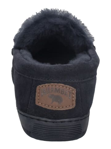Warmbat Hausschuhe Grizzly Suede GRZ4410-45 in blau