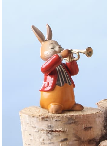 Goebel Figur " Hase - Eifriger Trompeter " in Bunt