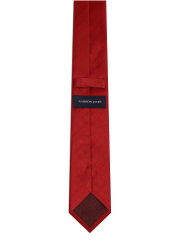 Andrew James Krawatte mit Seiden-Anteil in rot