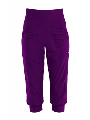 Winshape Functional Comfort ¾ Leisure Trousers LEI201C in dark plum