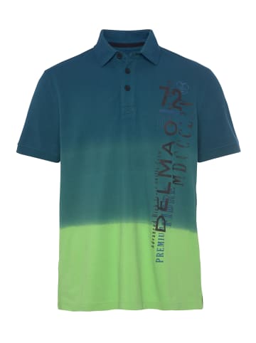 Delmao Poloshirt in blau -grün