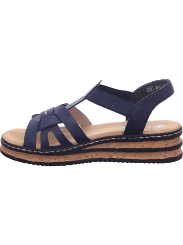 rieker Keilsandalette in blau
