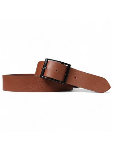 FRONHOFER Herren Ledergürtel Doppelschnalle in Cognac