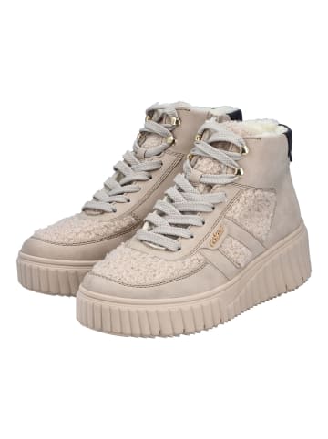 rieker Stiefelette in Beige/Schwarz