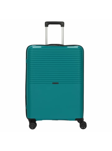 D&N Travel Line 4000 - 4-Rollen-Trolley M 66 cm (taupe) in grün