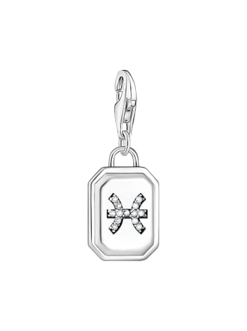 Thomas Sabo Charm-Anhänger Sternzeichen Fische in silber, weiß