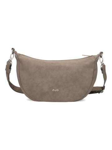 Zwei Mademoiselle.M Umhängetasche 34 cm nubuk mud