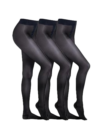 camano Strumpfhose 3er Pack fine functional 40 Denier in navy