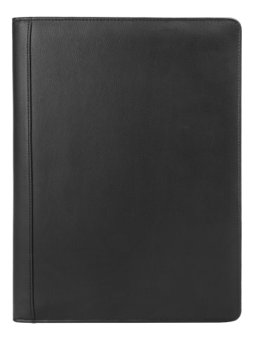 Bodenschatz Konferenzmappe echt Leder in schwarz