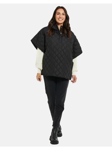 Threadbare Poncho Charlie in Black