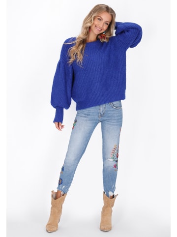 IZIA Women Sweater in indigo