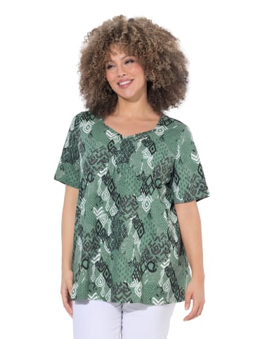 Ulla Popken Shirt in dunkel eukalyptus