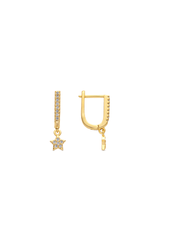Luxenter Ohrringe Sasai mit 18 Karat Goldfinish – SASAI