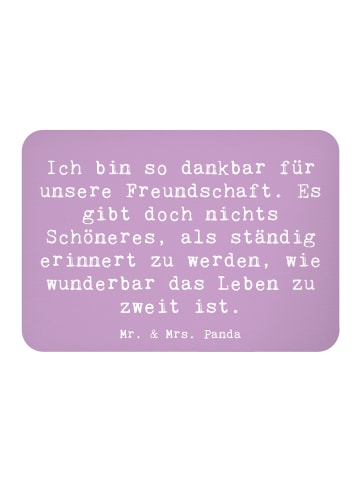 Mr. & Mrs. Panda magnet Spruch Dankbarkeit für Freundschaft mit ... in Lavendeltraum