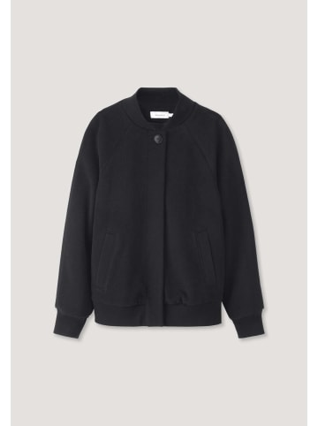 Hessnatur Wolljacke Relaxed in schwarz