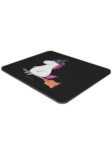 Mr. & Mrs. Panda Mouse-Pad Einhorn Hexe ohne Spruch in Schwarz