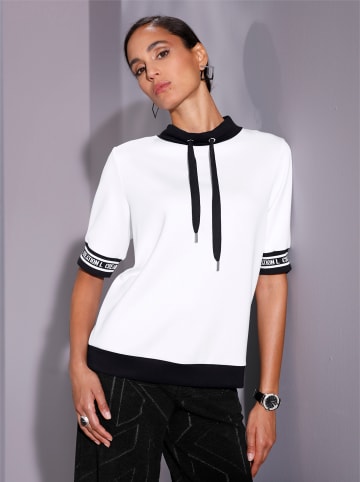 creation L Shirt in weiß-schwarz