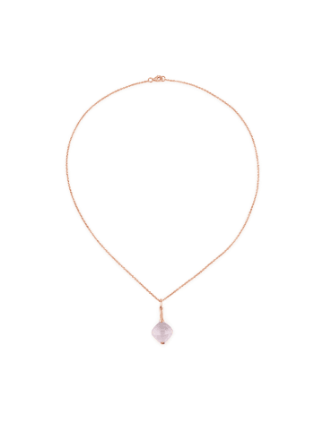 Rafaela Donata Kette Sterling Silber Rosenquarz in roségold