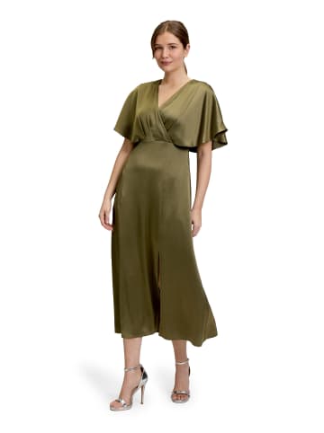 Vera Mont Cocktailkleid mit ausgestelltem Rock in Deep Avocado