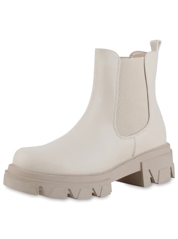 VAN HILL Chelsea Boots Emily in Creme