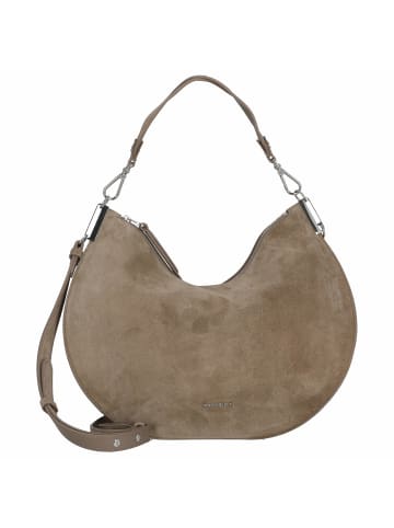 COCCINELLE sunup Suede - Schultertasche 30 cm in warm taupe