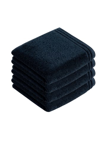 Vossen 4er Pack Handtuch in marine blau