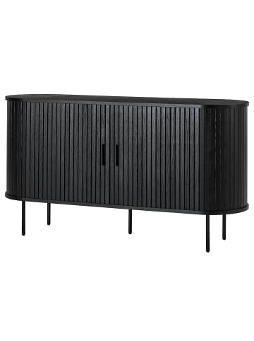 home24 Sideboard BARAWOH in Eiche Schwarz